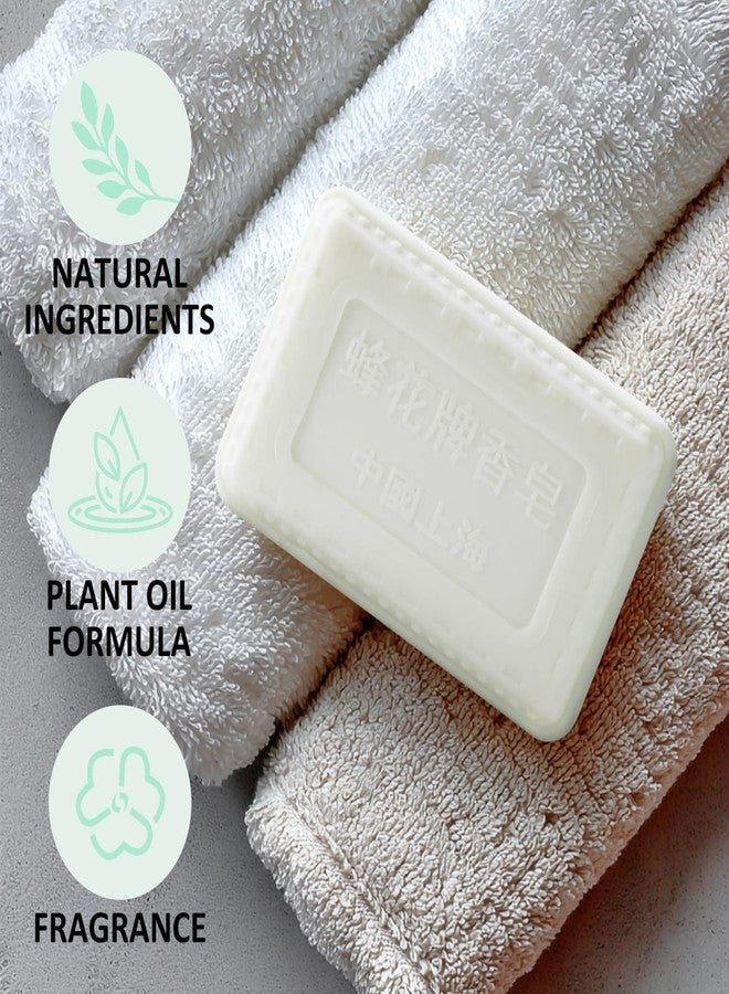 Bee & Flower Soap Bar Jasmine Soap Moisturizing Bath Soap Bars Nourishes Your Skin 4.4 oz(Pack of 4) - Image 4